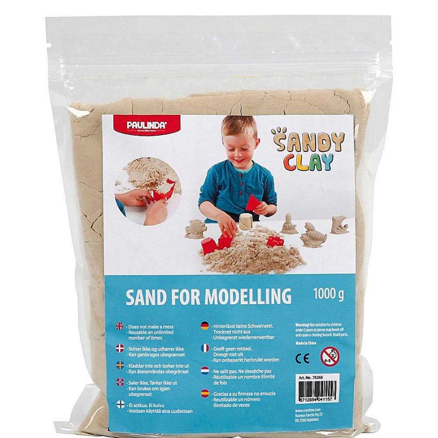 Papeler A Creativ Company Pasta De Modelar Y Accesorios | Arena Para Modelar 1Kg. Color Natural Sandy Clay