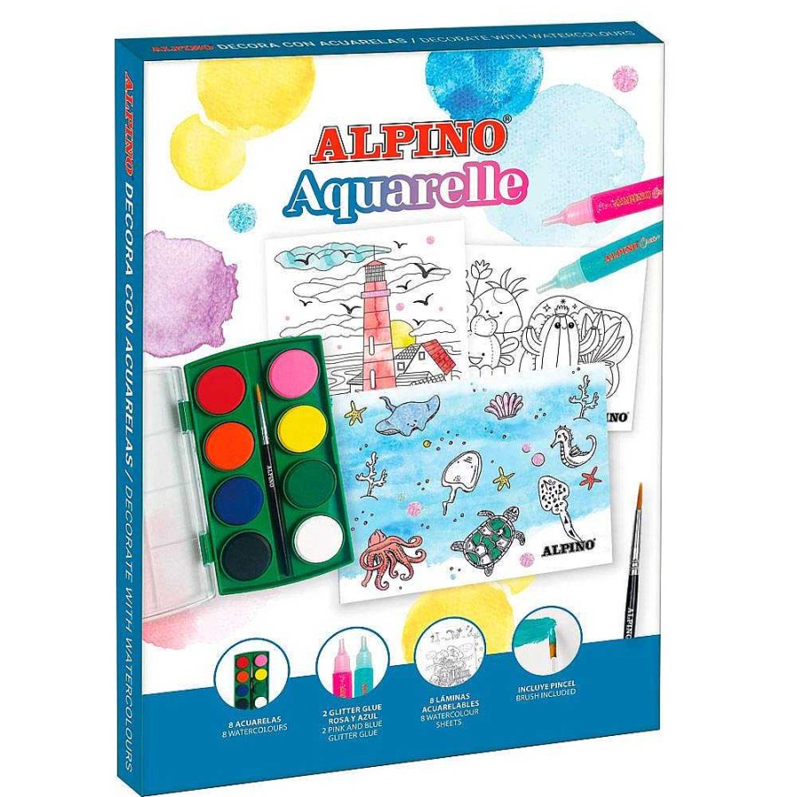 Papeler A Alpino | Set Alpino Aquarelle Decora Con Acuarelas