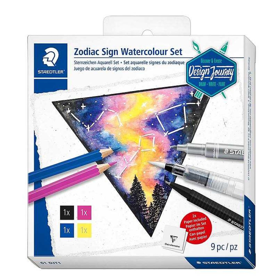 Papeler A Staedtler Pinturas Y Accesorios | Set De Dibujo Galaxias Y Constelaciones Zodiacales Staedtler