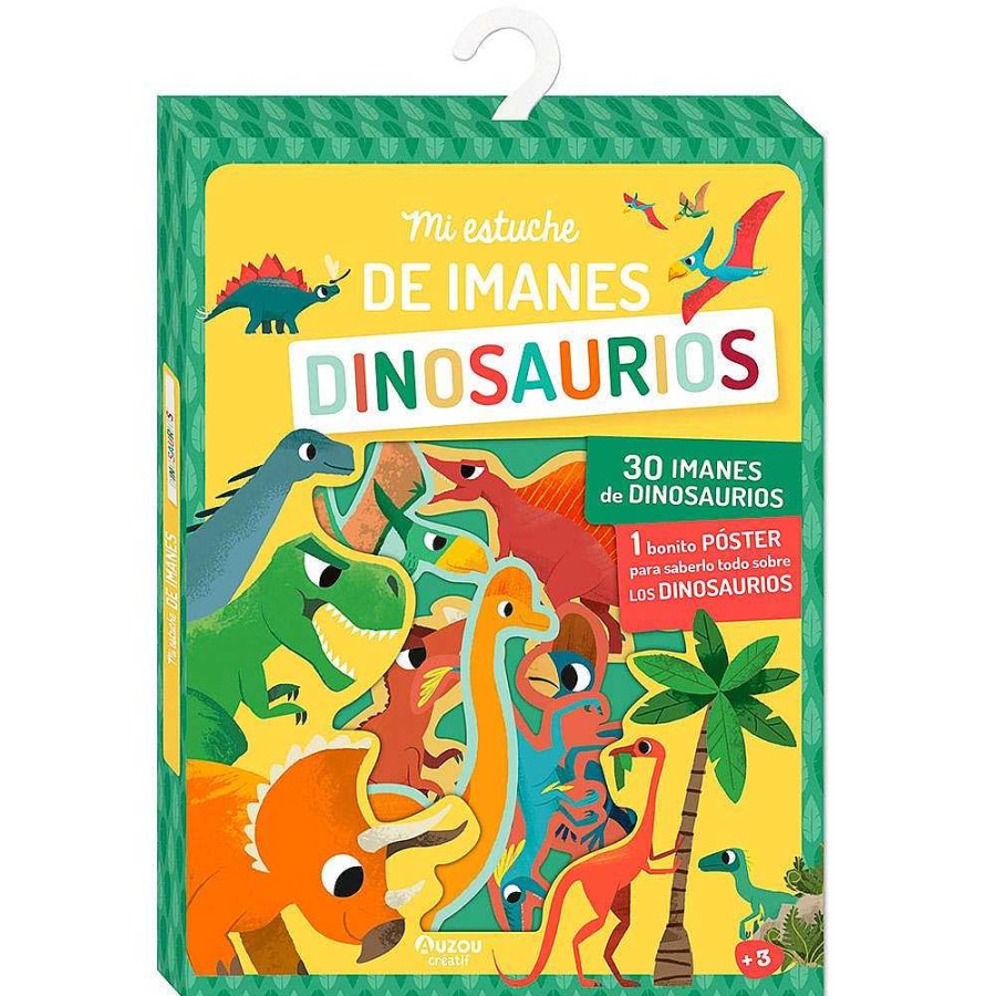 Juguetes Auzou Creatif | Mi Estuche De Imanes: Dinosaurios