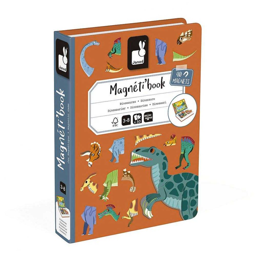 Juguetes Janod | Magnetic Book Dinosaurios