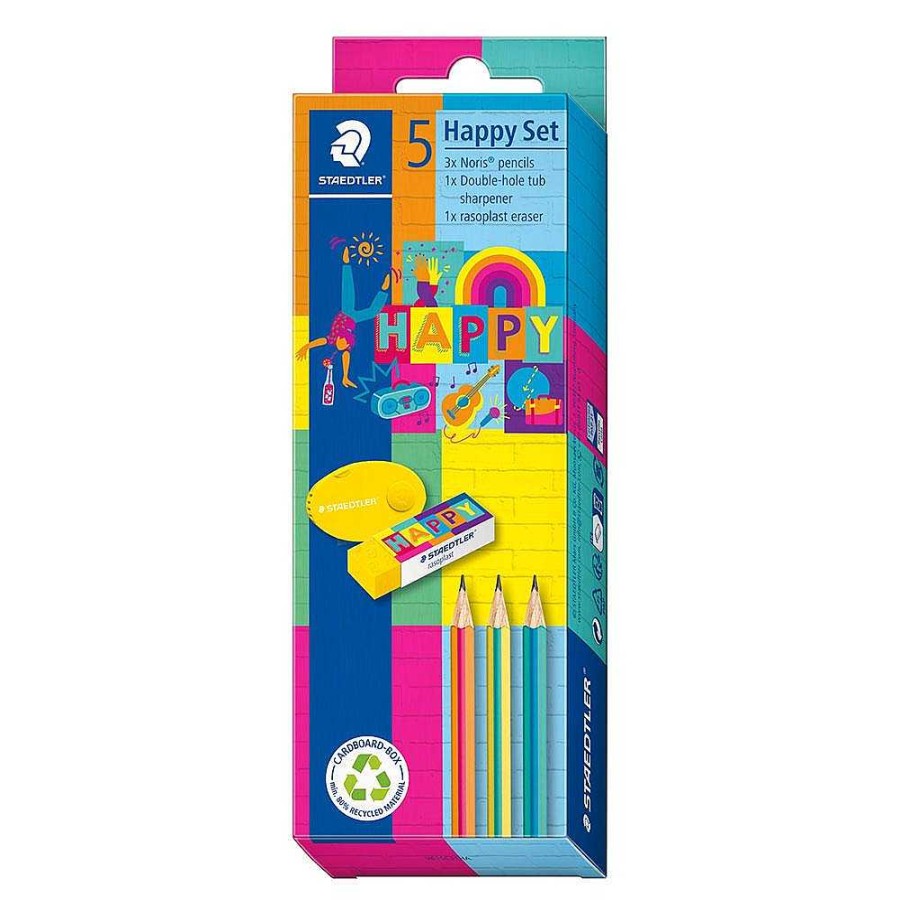 Papeler A Staedtler | Set Happy Line Escribe Y Colorea 5 Piezas