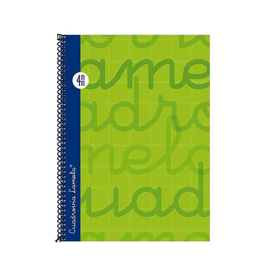 Papeler A Lamela Cuadernos Lamela | Bloc Cuadrov A Lamela Cuarto 4Mm. 80 Hojas Verde