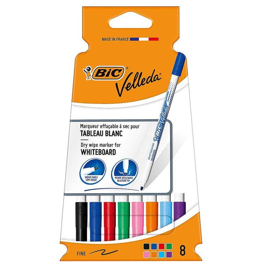 Papeler A Bic | Rotulador Pizarra Blanca Velleda 8 Colores