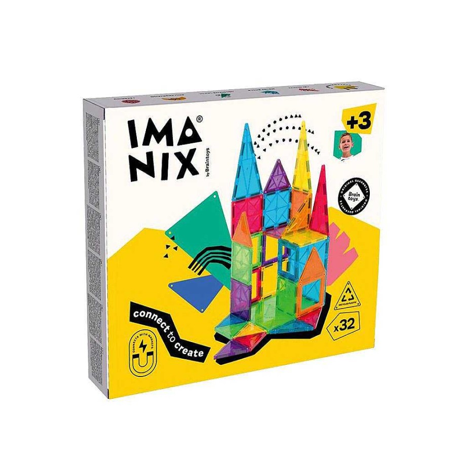 Juguetes Imanix by Braintoys | Construcci N Magn Tica 32 Piezas Imanix