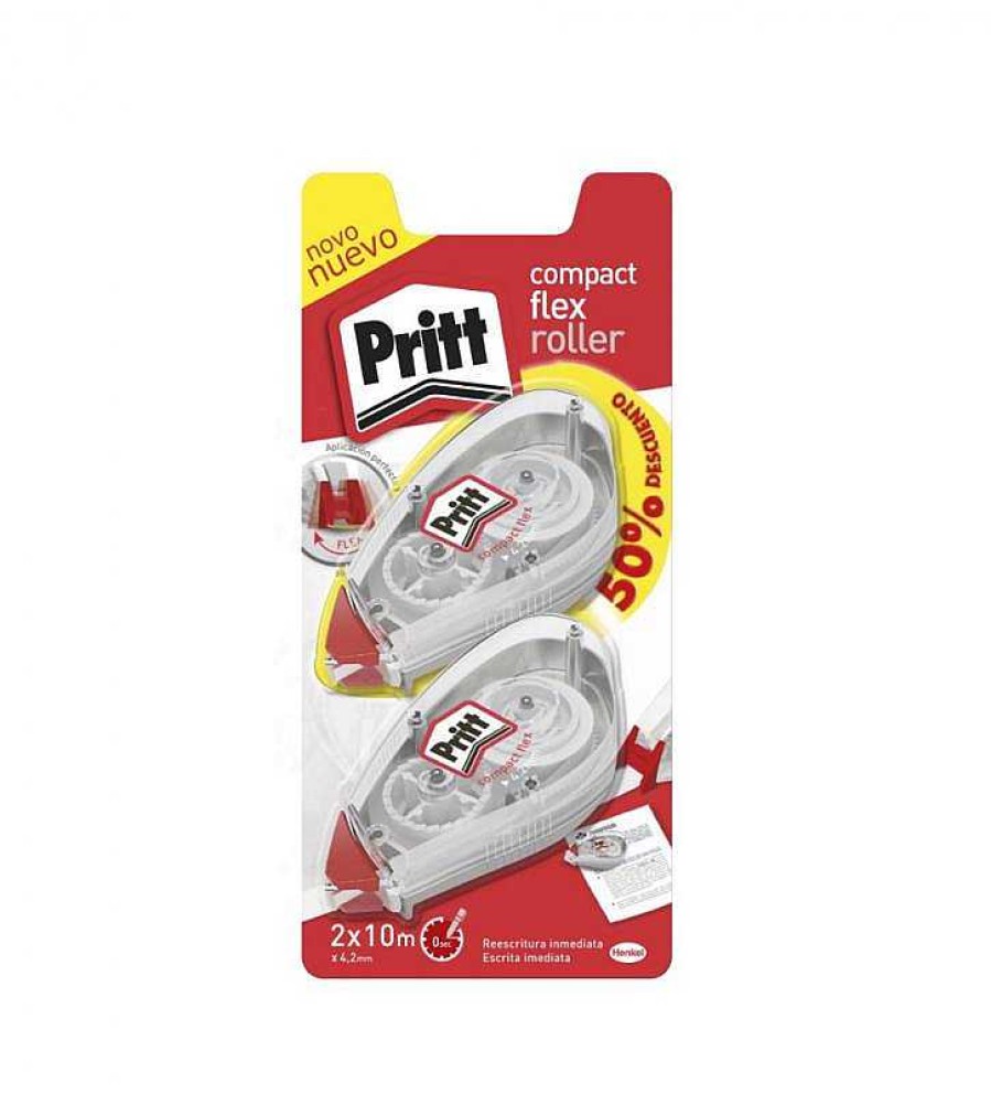 Papeler A Pritt | Cinta Correctora Pritt Roller Compact Flex 2 Unidades