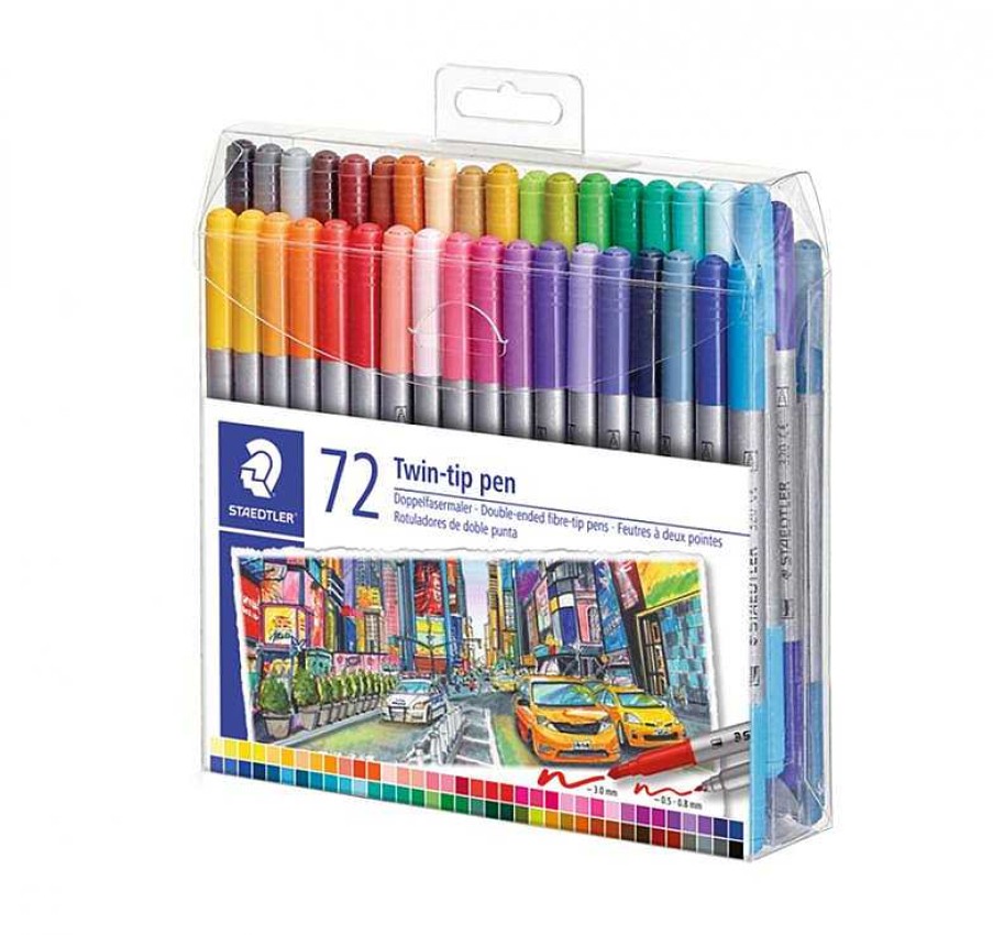 Papeler A Staedtler | Rotulador Doble Punta 72 Colores Staedtler