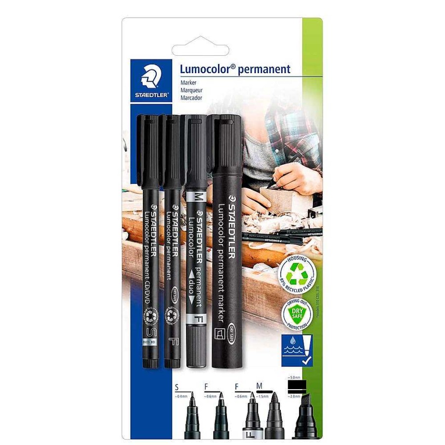 Papeler A Staedtler | Rotulador Lumocolor 4 Unidades Varios Grosores