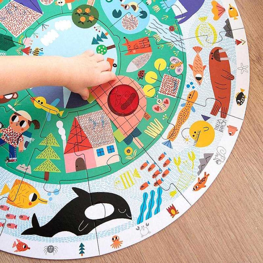 Juguetes Goula | Puzzle Xxl Descubre Animales 25 Pzas Circular