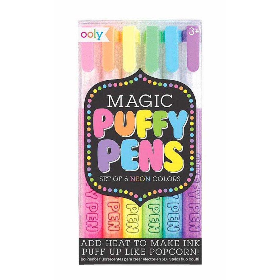 Papeler A Ooly Complementos | Rotulador Magic Puffy Pens 6 Colores Ne N