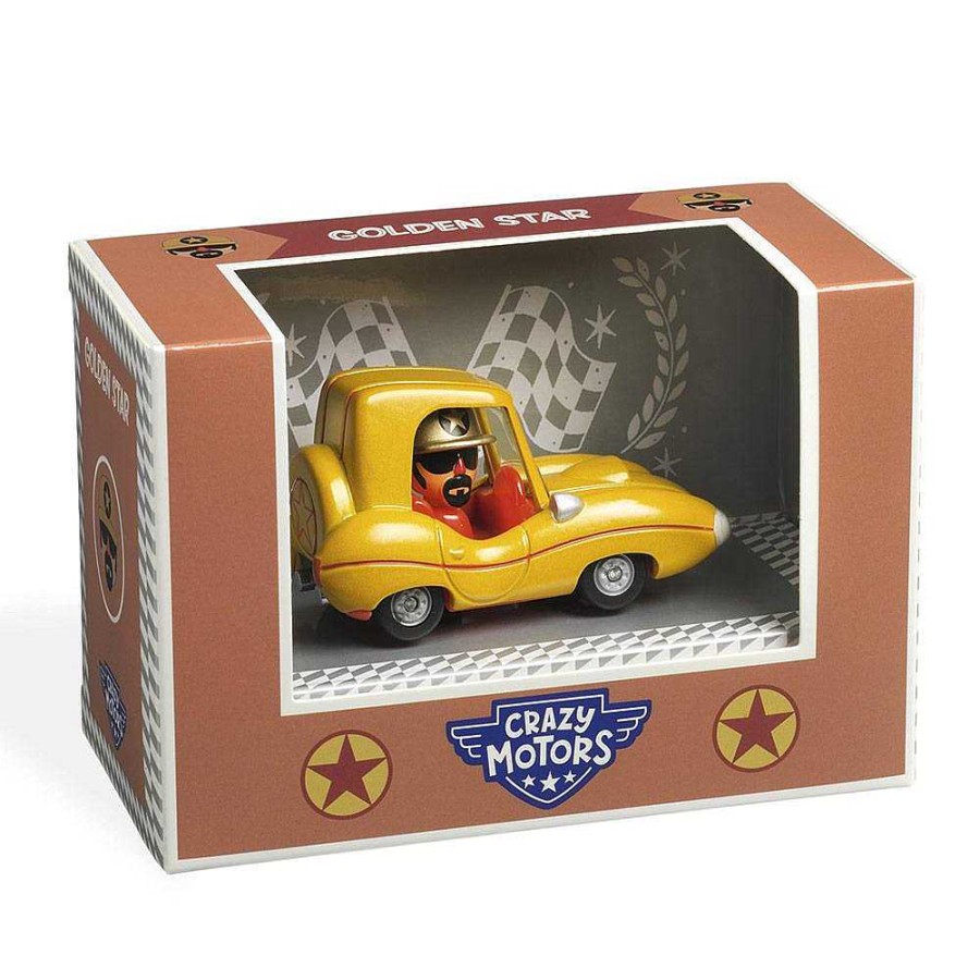 Juguetes Djeco Veh Culos Y Transportes | Coche Metal Golden Star Crazy Motors Escala 1:43