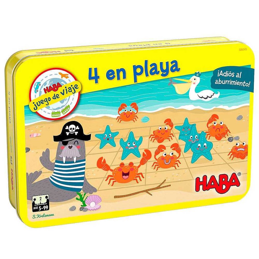 Juguetes Haba Juegos De Tablero | 4 En Playa Magn Tico