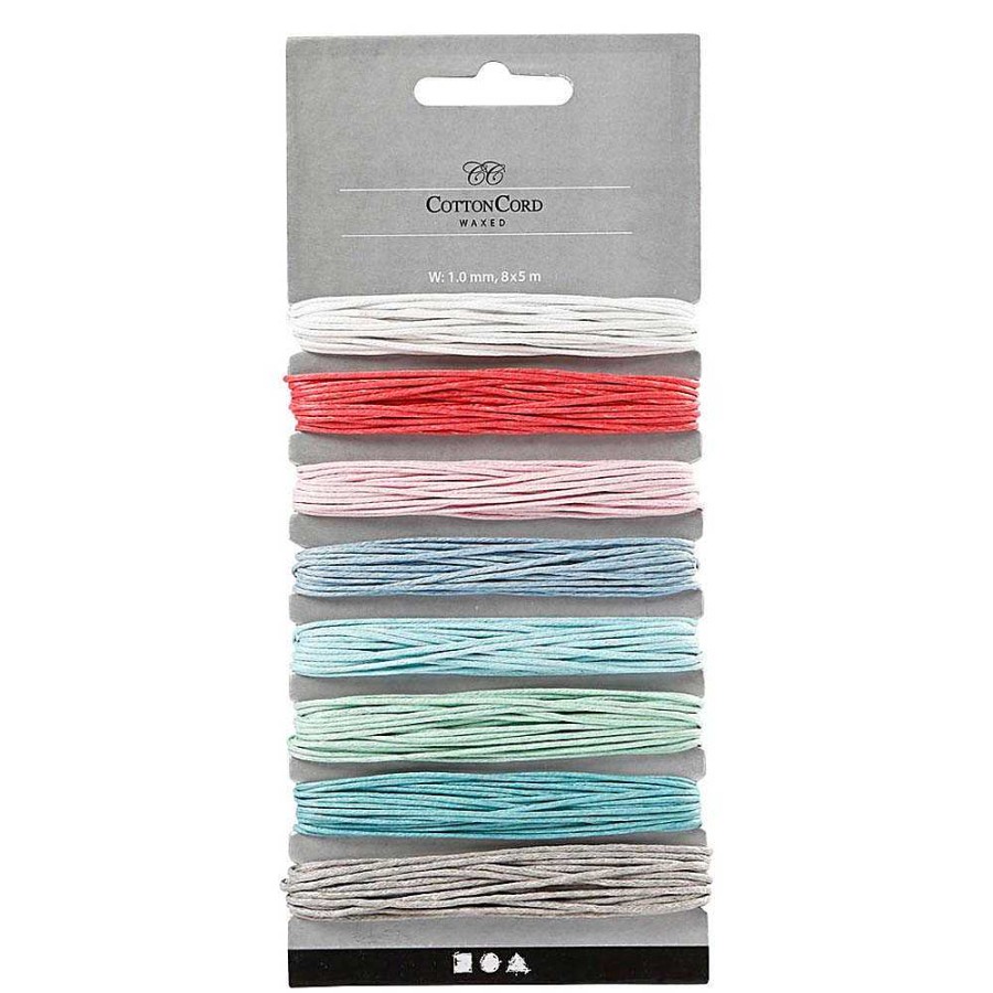 Papeler A Creativ Company Papeles Especiales | Cordones Para Abalorios 5Mx1Mm. 8 Colores