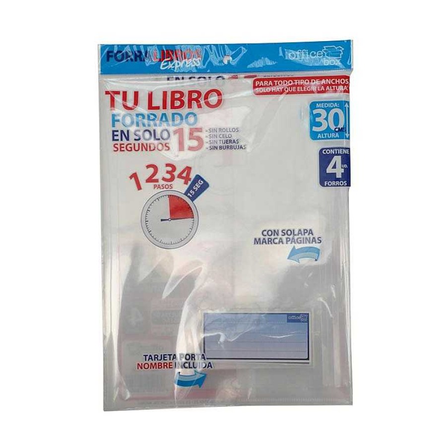 Papeler A Fraga | Pack 4 Forros Express Ajustables 30 Cm