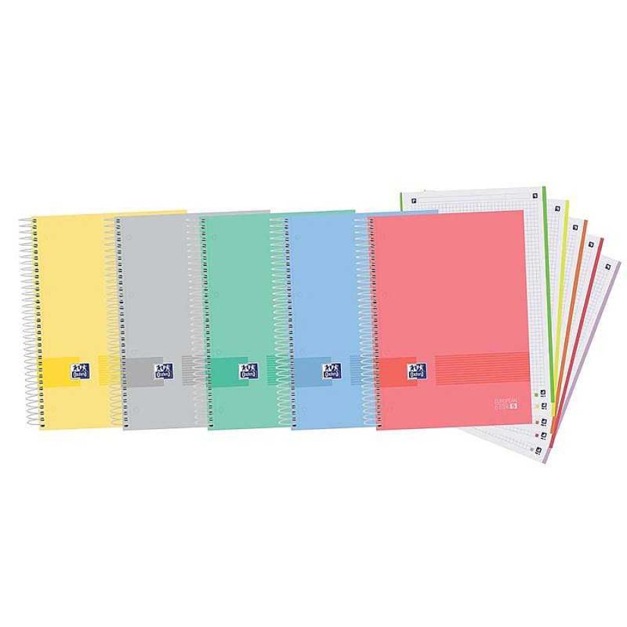 Papeler A Oxford Cuadernos Escolares | Bloc A4 Cuadro 5Mm. 120 Hojas Tapa Extradura