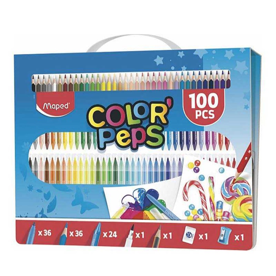 Papeler A Maped | Malet N Color Peps 100Pzas Colorear