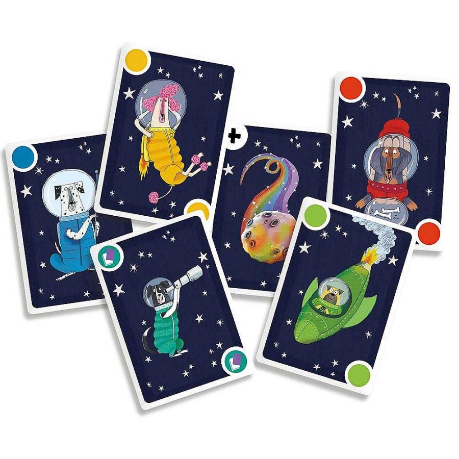 Juguetes Auzou Juegos De Cartas | Juego De Cartas Perros Espaciales