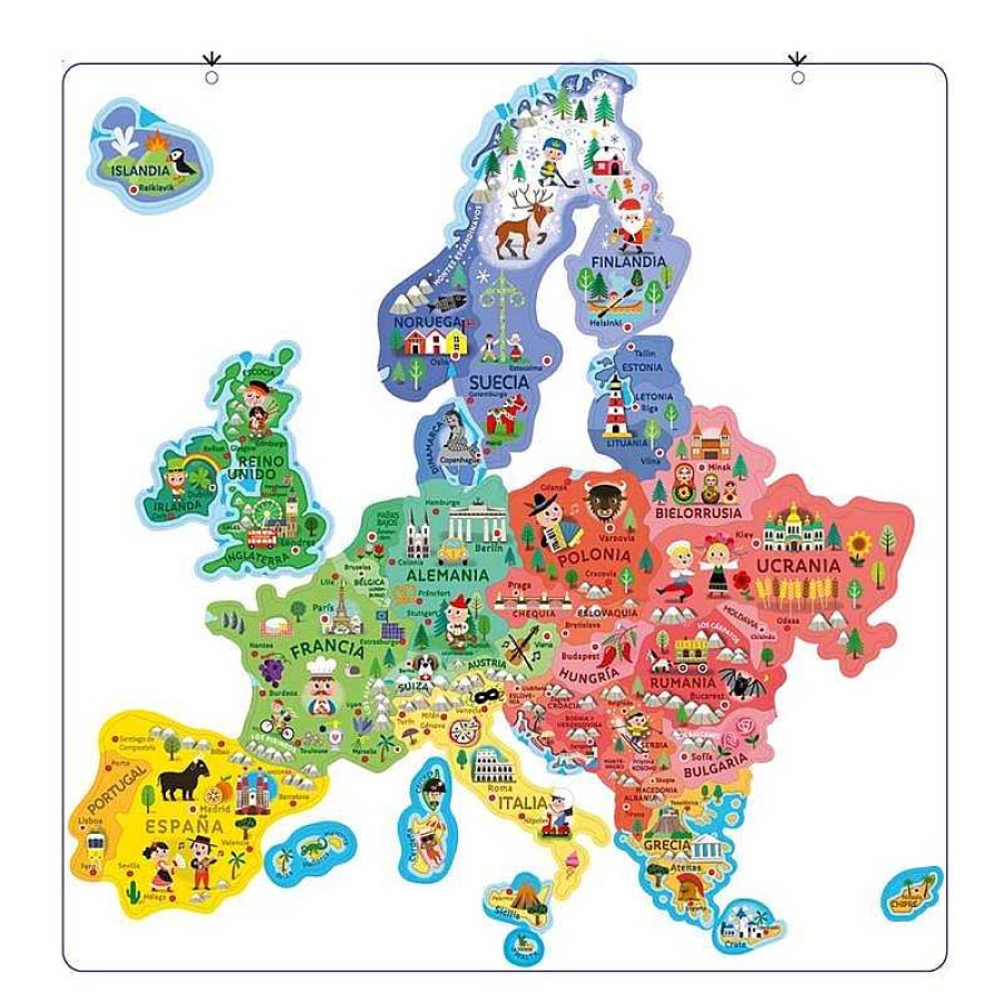 Juguetes Janod | Mapa Magn Tico Europa En Espa Ol