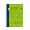 Papeler A Lamela Cuadernos Lamela | Bloc Cuadrov A Lamela Cuarto 3Mm. 80 Hojas Verde Tapa Dura