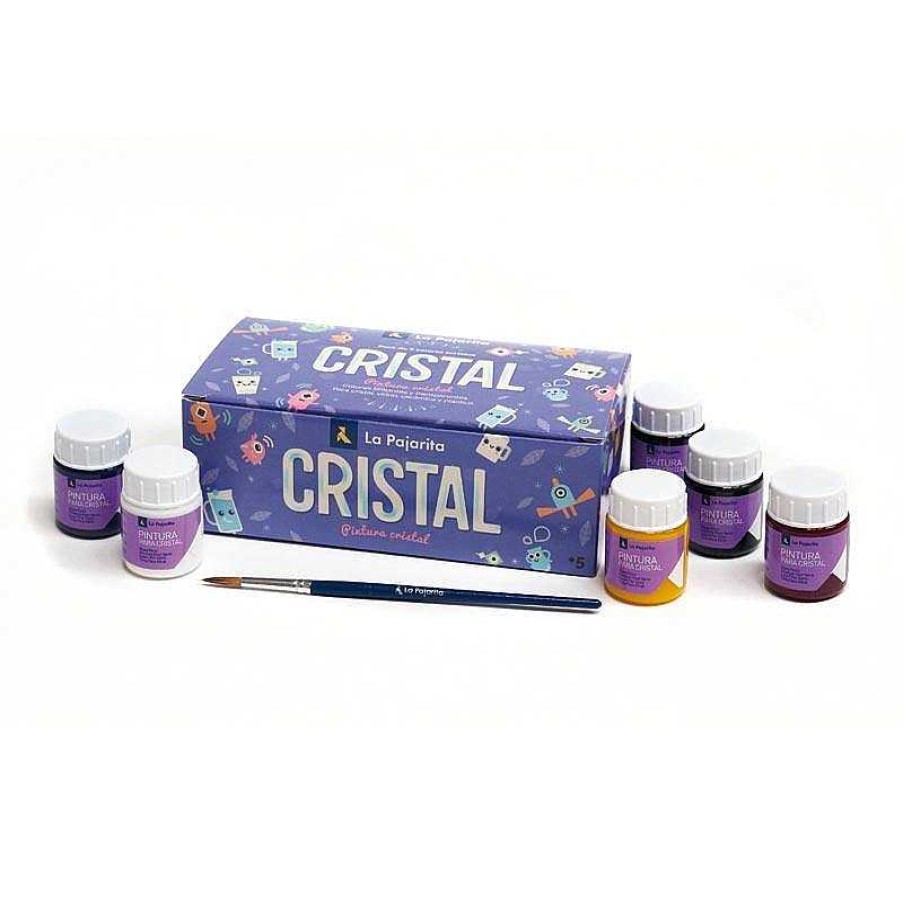 Papeler A La Pajarita Pinturas Y Accesorios | Pintura Para Cristal 6 Colores 25Ml. La Pajarita