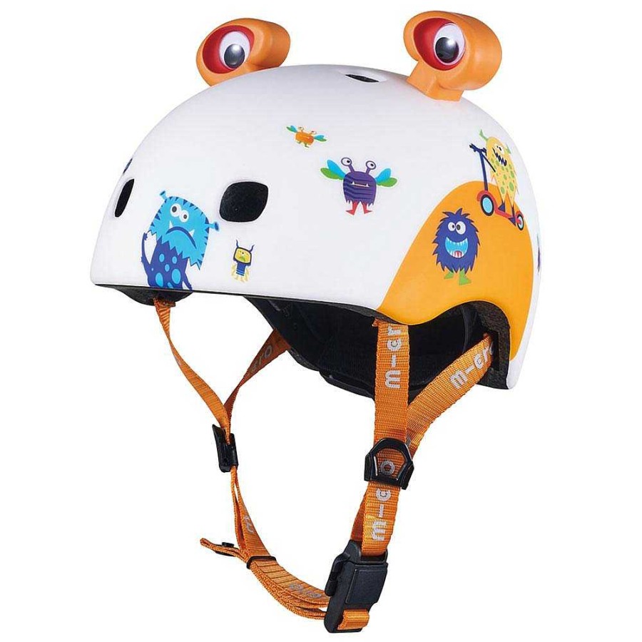 Juguetes Micro Patinetes Y Bicicletas | Casco Micro Monstruos 3D Talla M Con Led Trasera