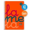 Papeler A Lamela Cuadernos Lamela | Bloc Cuadrov A Lamela Cuarto 4Mm. 80 Hojas Fl Or Naranja