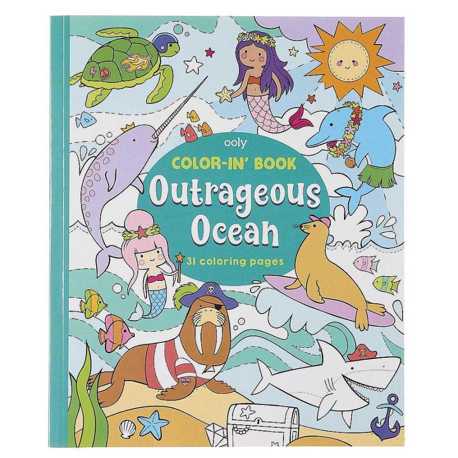 Papeler A Ooly Pinturas Y Accesorios | Cuaderno Para Colorear Outrageous Ocean