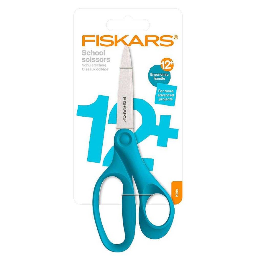 Papeler A Fiskars Papeles Especiales | Tijeras Escolares 18Cm Turquesa