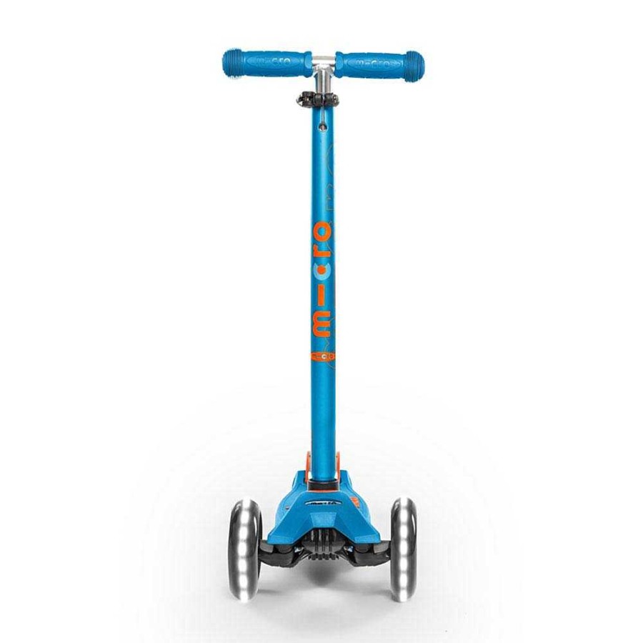 Juguetes Micro Patinetes Y Bicicletas | Patinete Infantil Micro Maxi Deluxe Led Azul Caribe