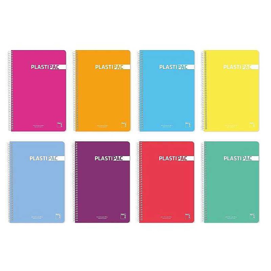 Papeler A Pacsa Cuadernos Escolares | Set 5 Blocs Folio Cuadro 4Mm. 80 Hojas Plastipac