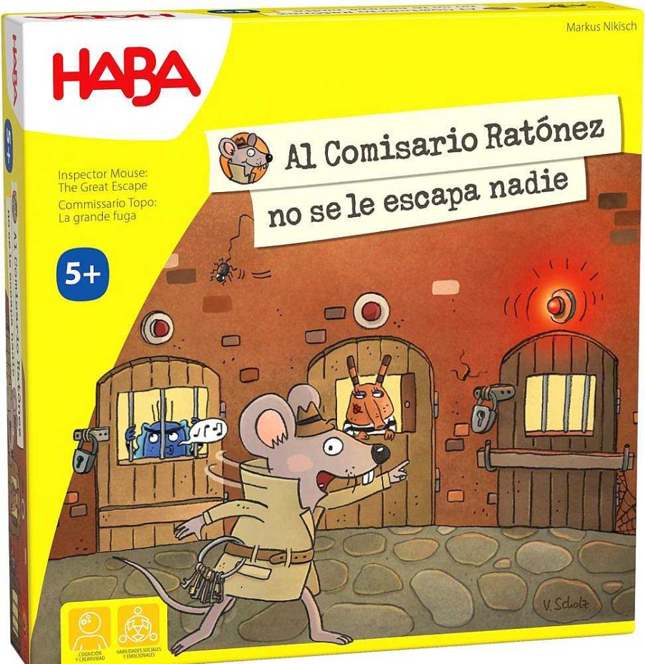 Juguetes Haba Juegos De Tablero | Juego De Memoria Al Comisario Rat Nez No Se Le Escapa Nadie