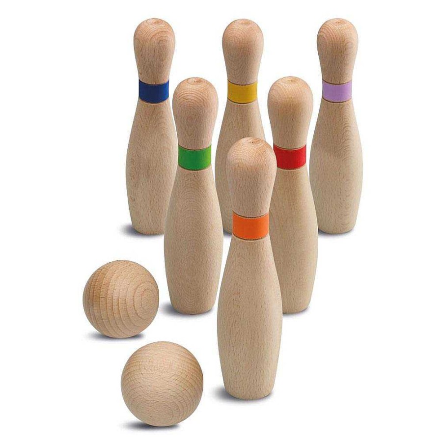 Juguetes Cayro Juegos Para Interior Y Exterior | Juego De Bolos Madera. Cayro