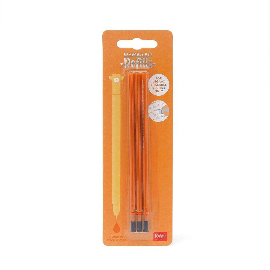 Papeler A Legami | Recambio Bol Grafo Gel Borrable Naranja Bl Ster 3 Uds.