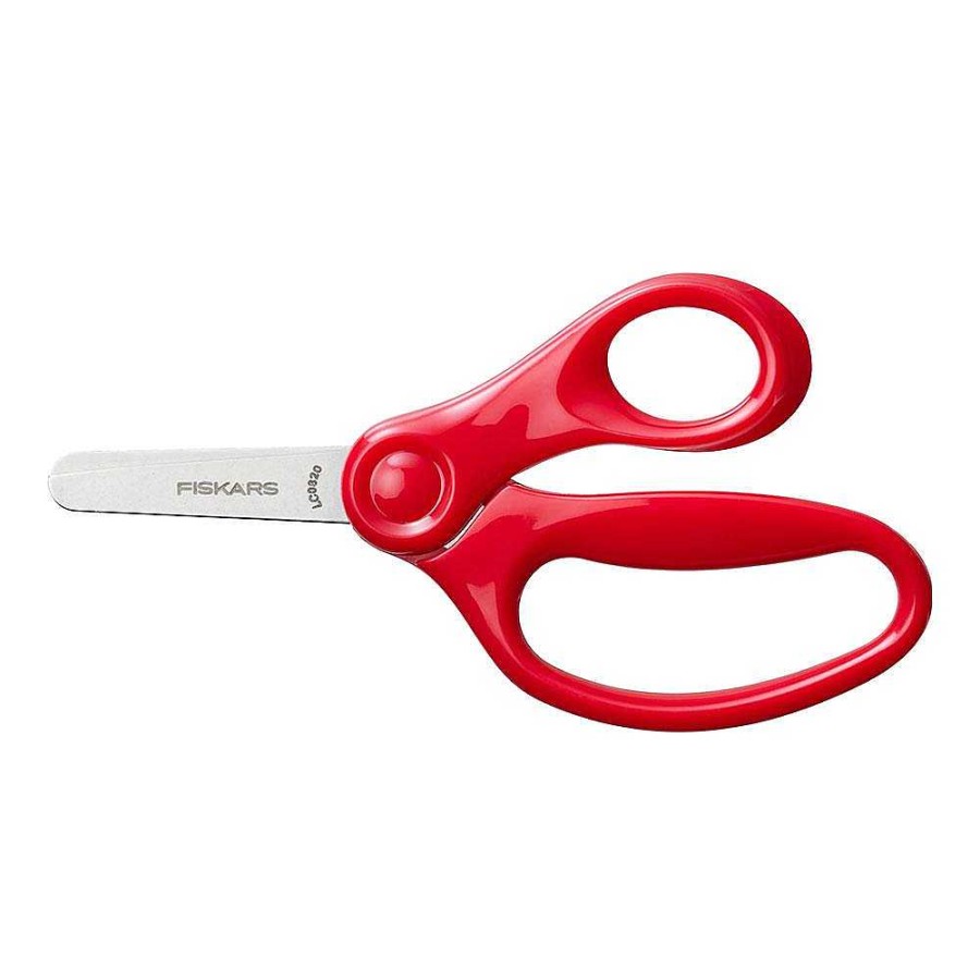 Papeler A Fiskars Papeles Especiales | Tijeras Para Ni Os Rojo 12Cm