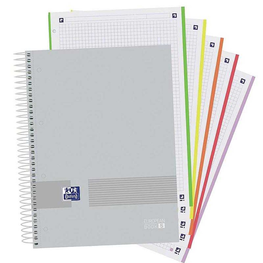 Papeler A Oxford Cuadernos Escolares | Bloc A4 Cuadro 5Mm. 120 Hojas Tapa Extradura