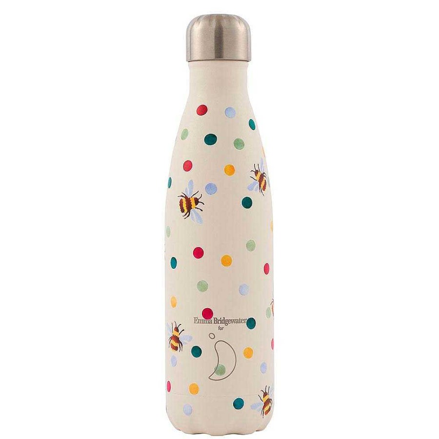 Juguetes Chilly | Botella Chilly Inox Emma Bridgewater Lunares Y Abejas 500Ml