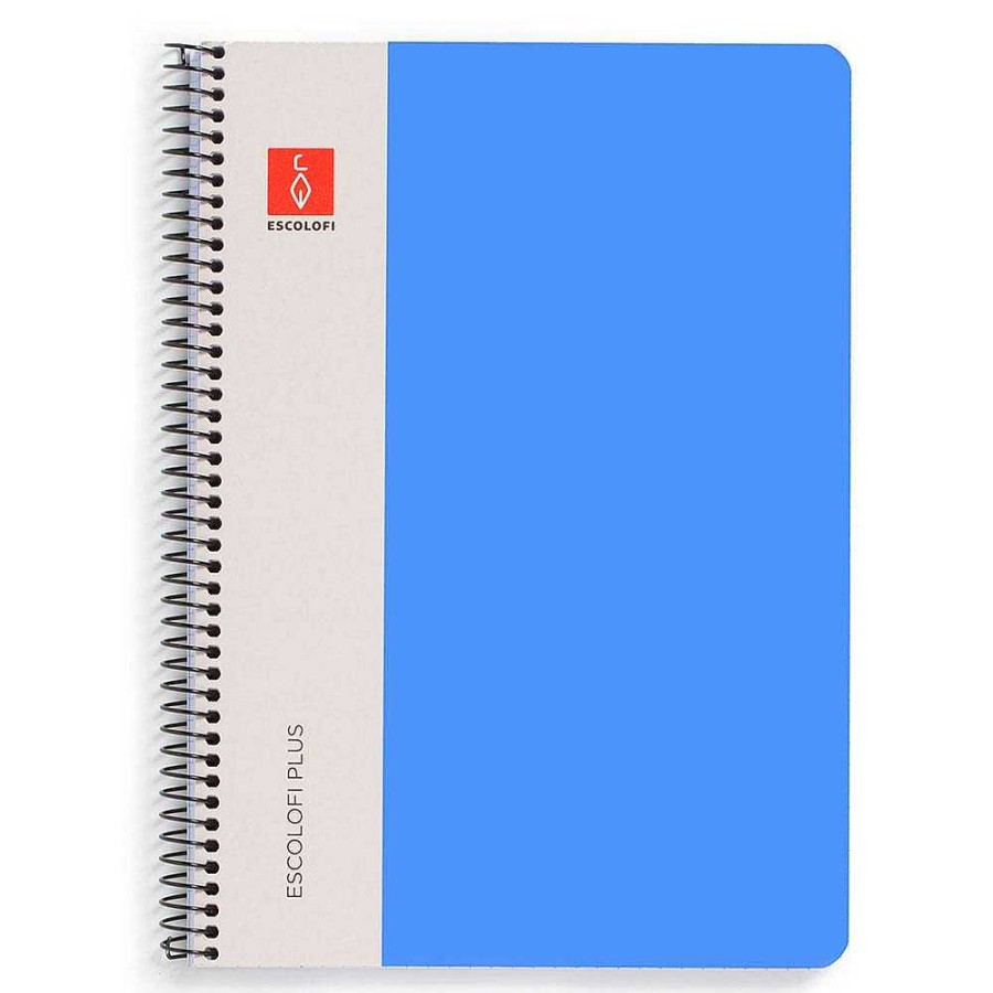 Papeler A Escolofi Cuadernos Escolares | Bloc Cuarto Color Azul Pauta 3Mm. 80 Hojas Serie Plus