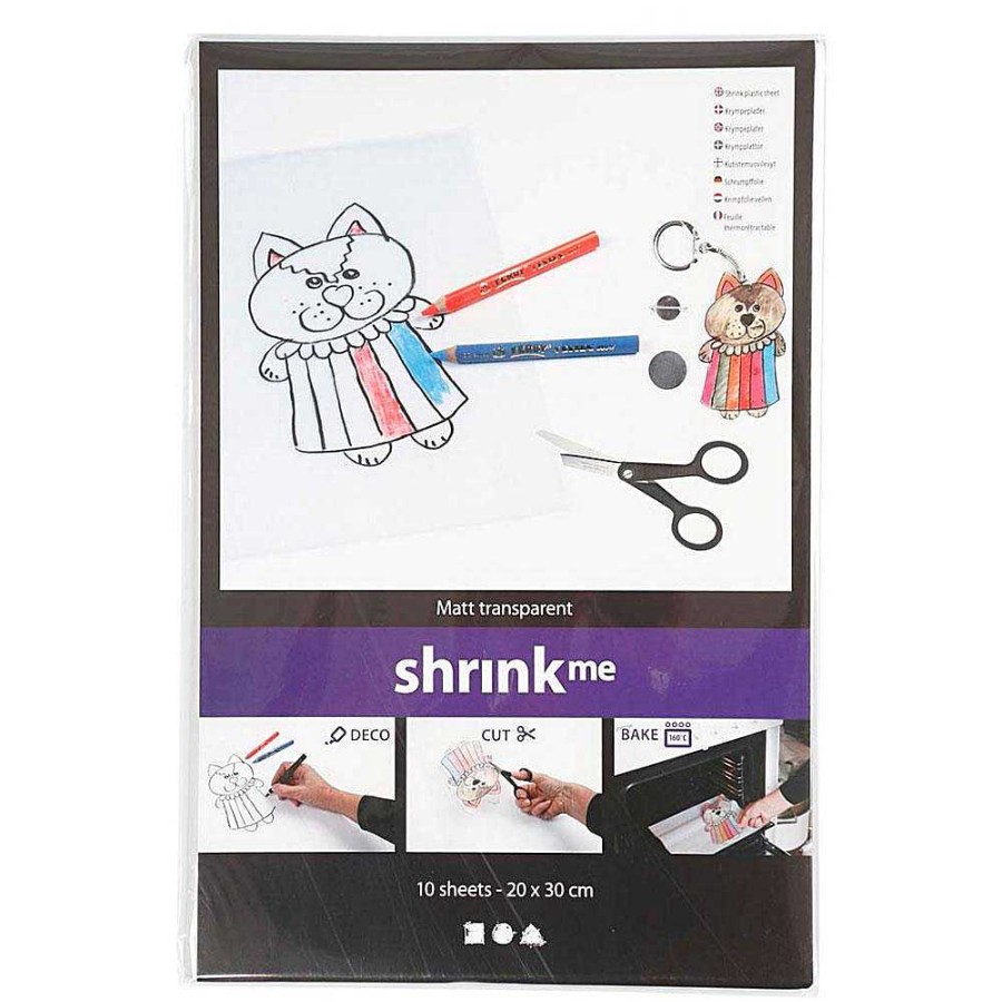 Papeler A Creativ Company Complementos | Hoja Shrink Plastic Pl Stico Termoretractable Set 10 Hojas