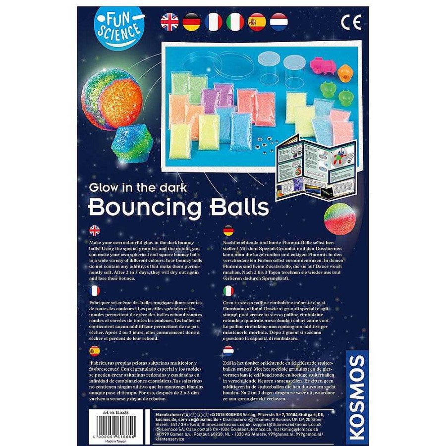 Juguetes Kosmos F Sica Y Qu Mica | Kit De Creaci N Pelotas Luminiscentes Bouncing Balls