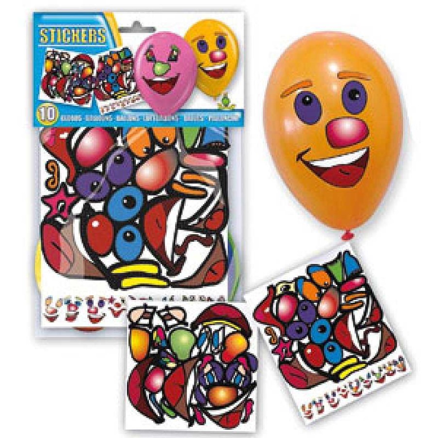 Juguetes Globolandia | Bolsa 10 Globos Con Pegatinas