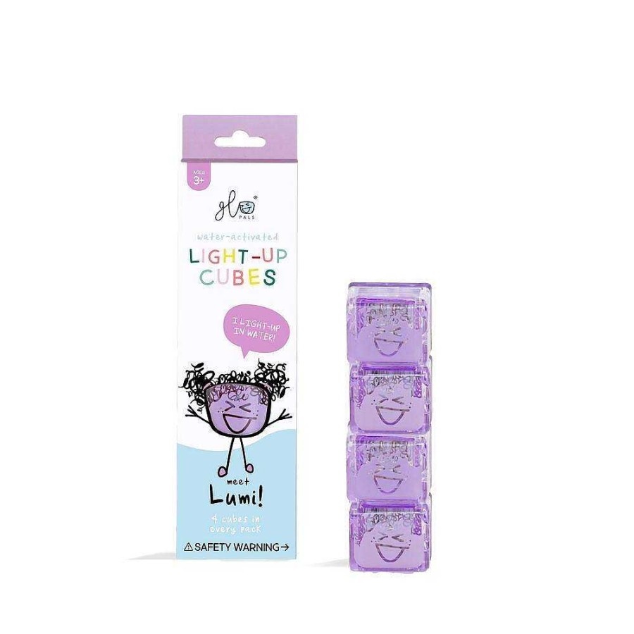 Juguetes Glopals Estimulaci N Sensorial | Set Cubos Lilas Con Luz 4 Unidades Glo Pals