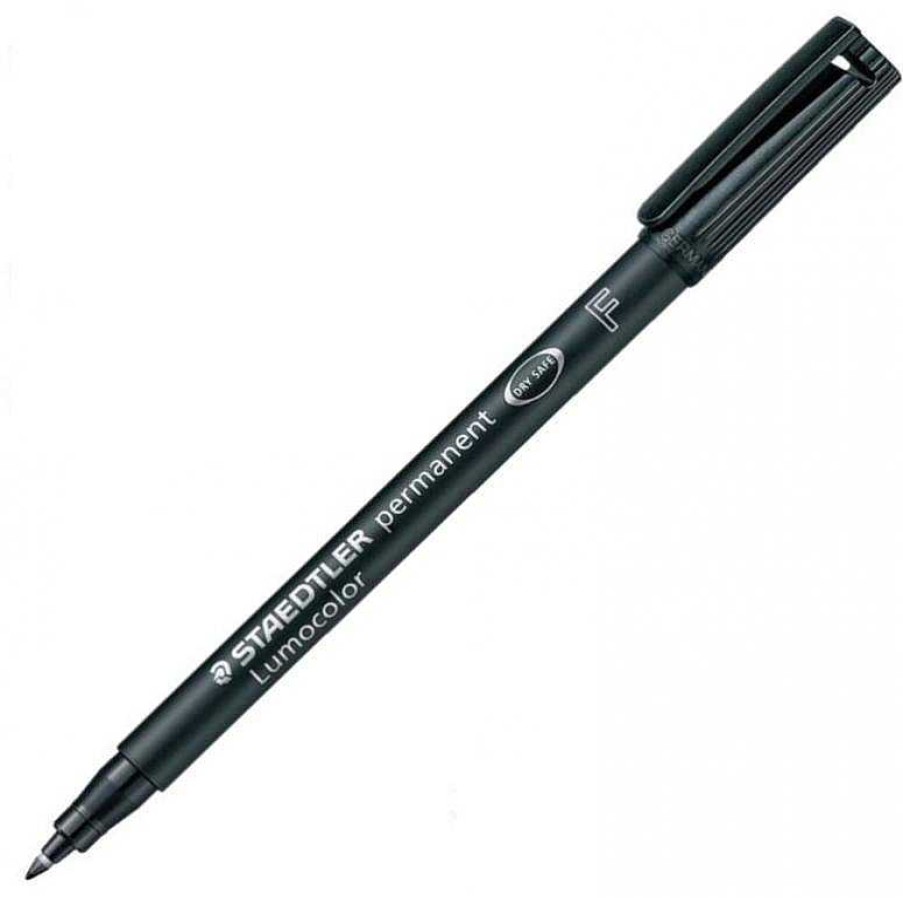 Papeler A Staedtler | Rotulador Permanente Lumocolor Punta Fina Negro