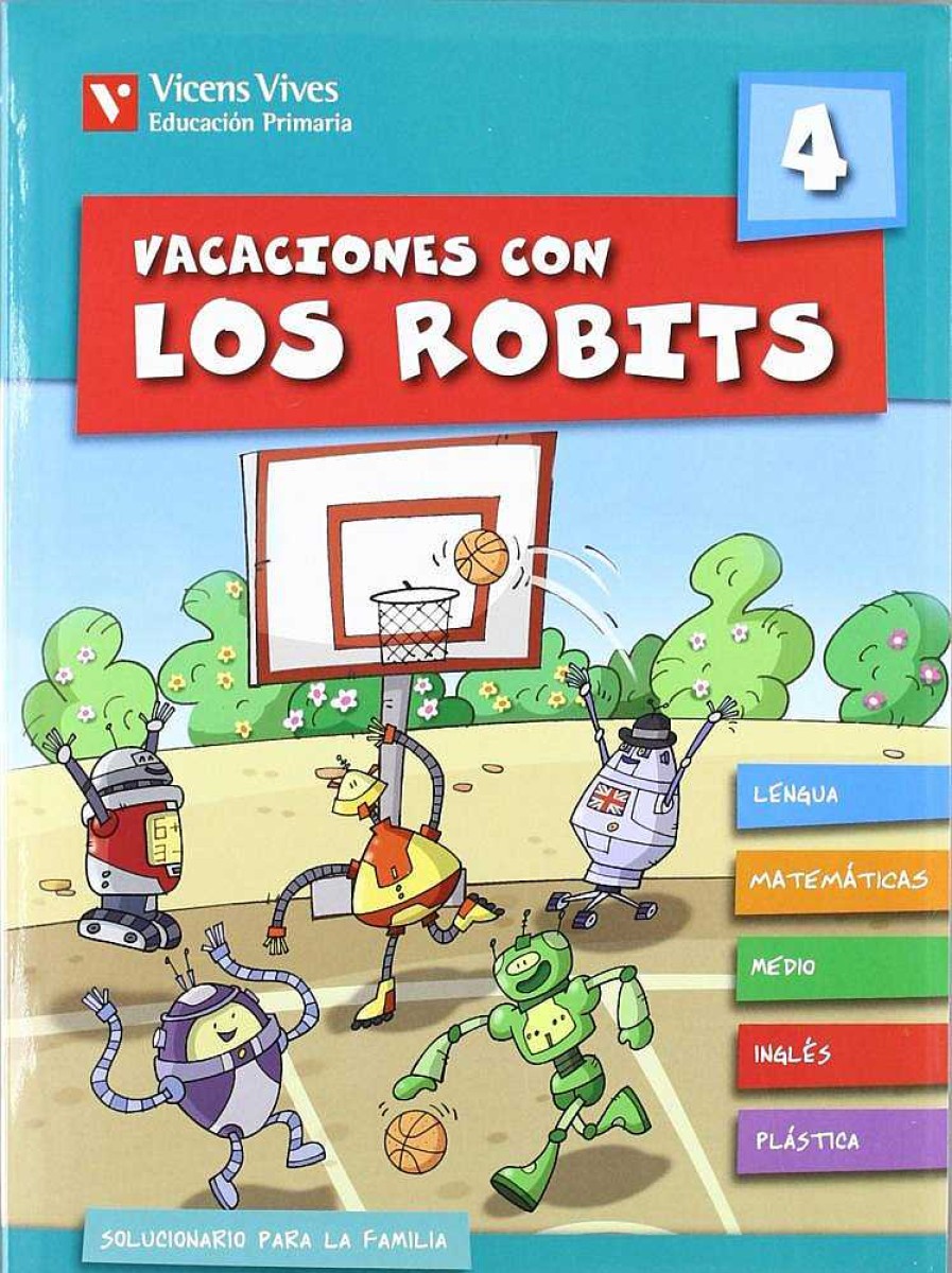 Libros Dideco Cuadernos Vacaciones | Vacaciones Con Los Robits 4 Primaria