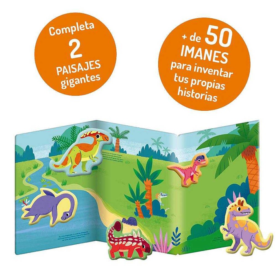 Libros Dideco Dinosaurios | Aventura Imantada. Dinosaurios