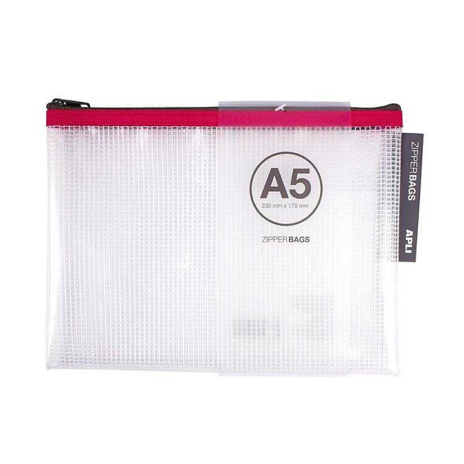 Papeler A Apli | Portatodo A5 Zipper Bag Transparente