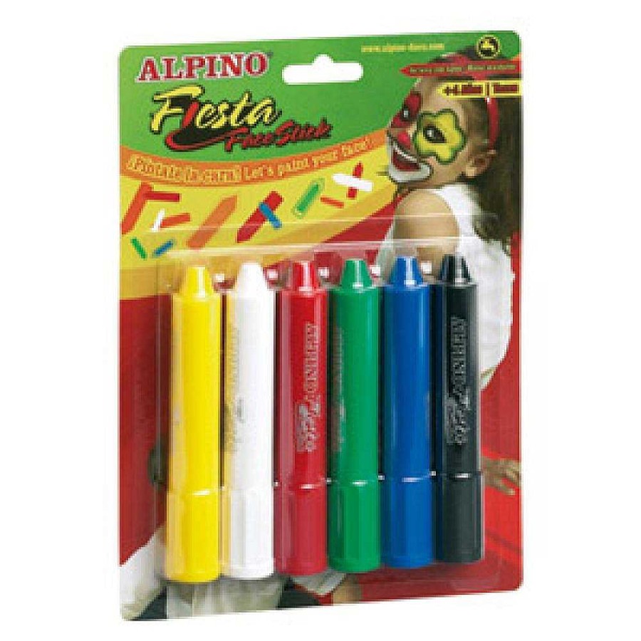 Papeler A Alpino Disfraces Y Maquillajes | Maquillaje En Barra Stick 6 Colores Alpino