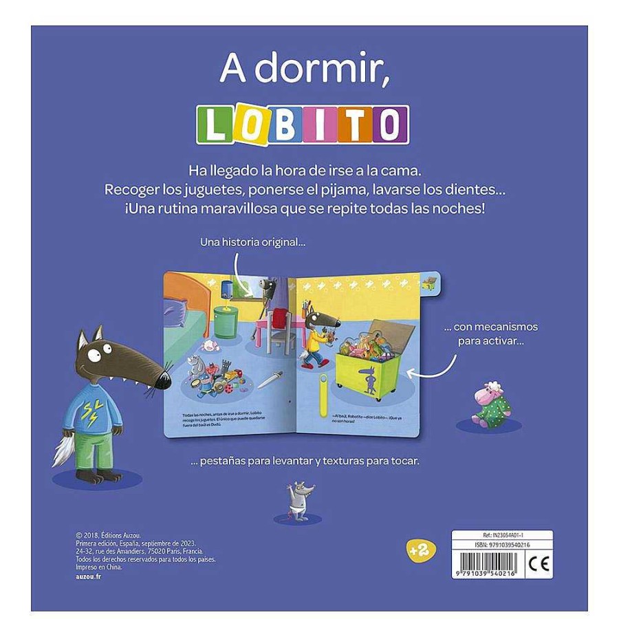 Libros Dideco Solapas Y Pop-Ups | A Dormir, Lobito