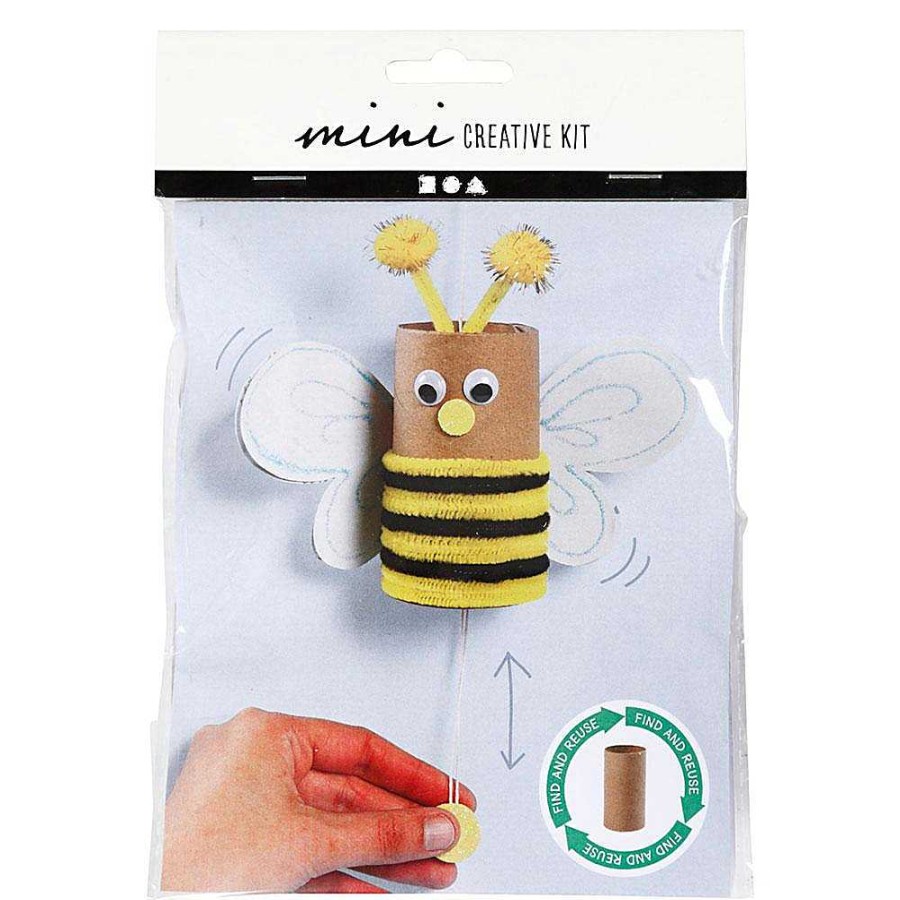 Papeler A Creativ Company Papeles Especiales | Mini Set Crea Abeja Saltarina Creativ Company