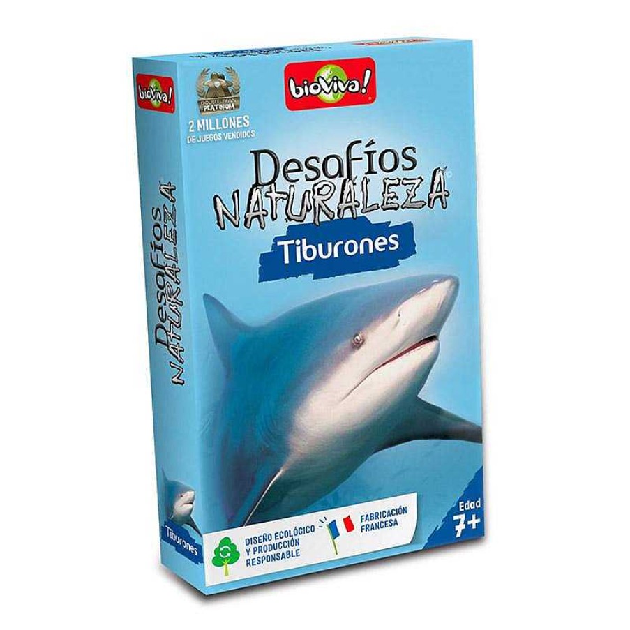 Juguetes Bioviva Juegos De Cartas | Cartas Desaf Os Naturaleza Tiburones