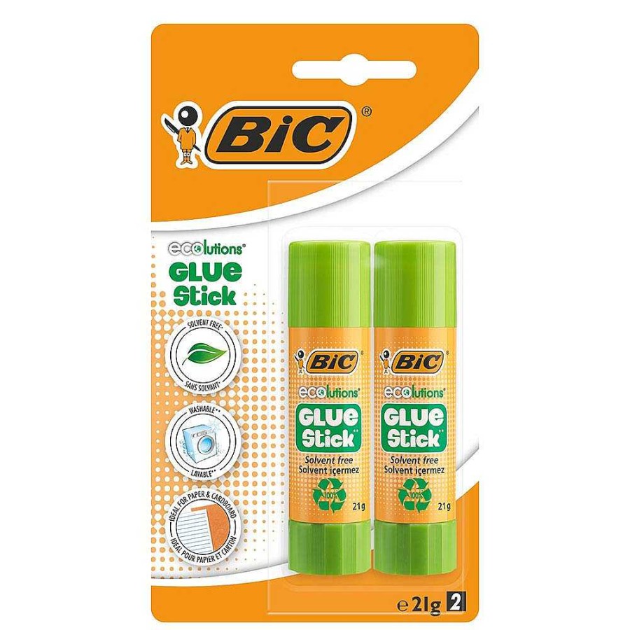 Papeler A Bic Papeles Especiales | Pegamento Barra 21Gr Bic Ecolutions 2Uds.